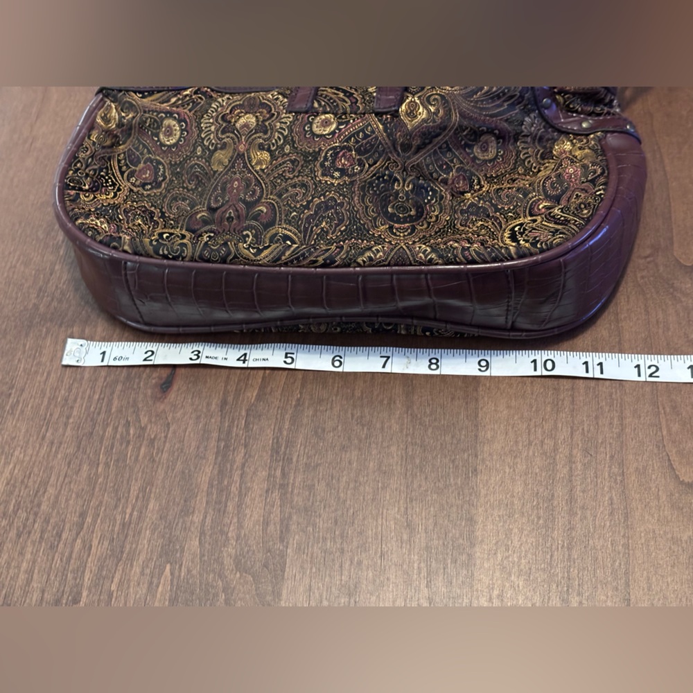 Coldwater Creek Regal Boho Paisley Tapestry Bag - Picture 6 of 16